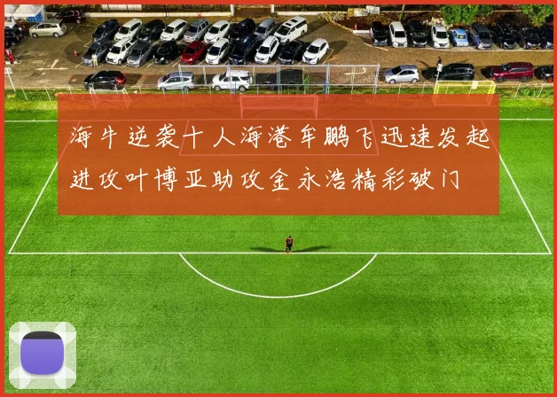 海牛逆袭十人海港牟鹏飞迅速发起进攻叶博亚助攻金永浩精彩破门