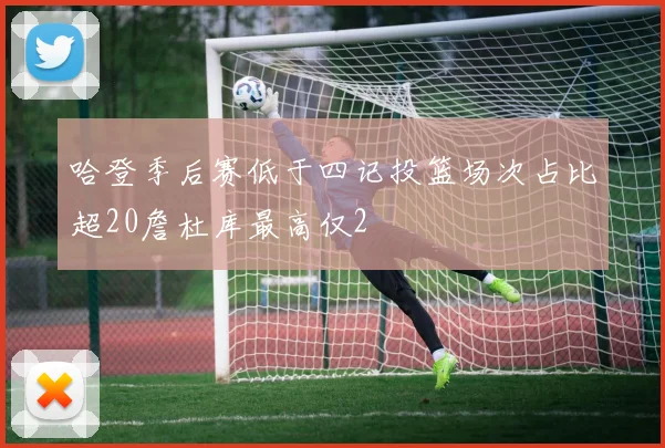 哈登季后赛低于四记投篮场次占比超20詹杜库最高仅2